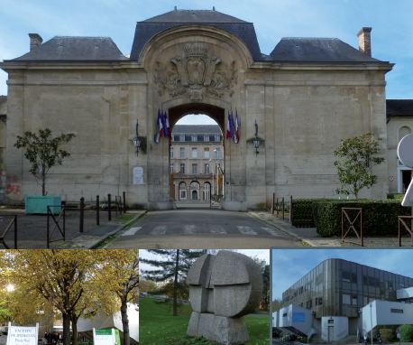 Porte d'entrée de l'hôpital et de la faculté de médecine du Kremlin-Bicêtre (Paris XI)